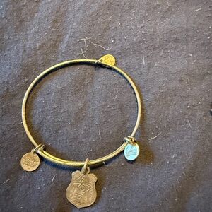 Alex and Ani Gold Charm Bangle